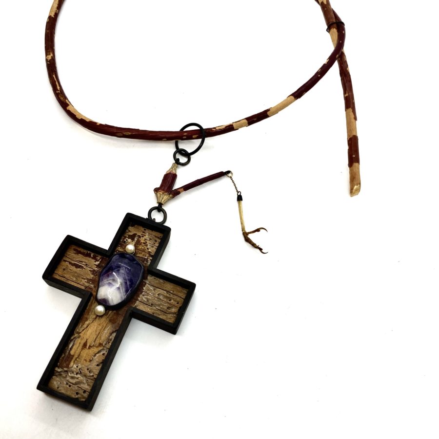 Robert Ebendorf Crucifix and Claw Necklace