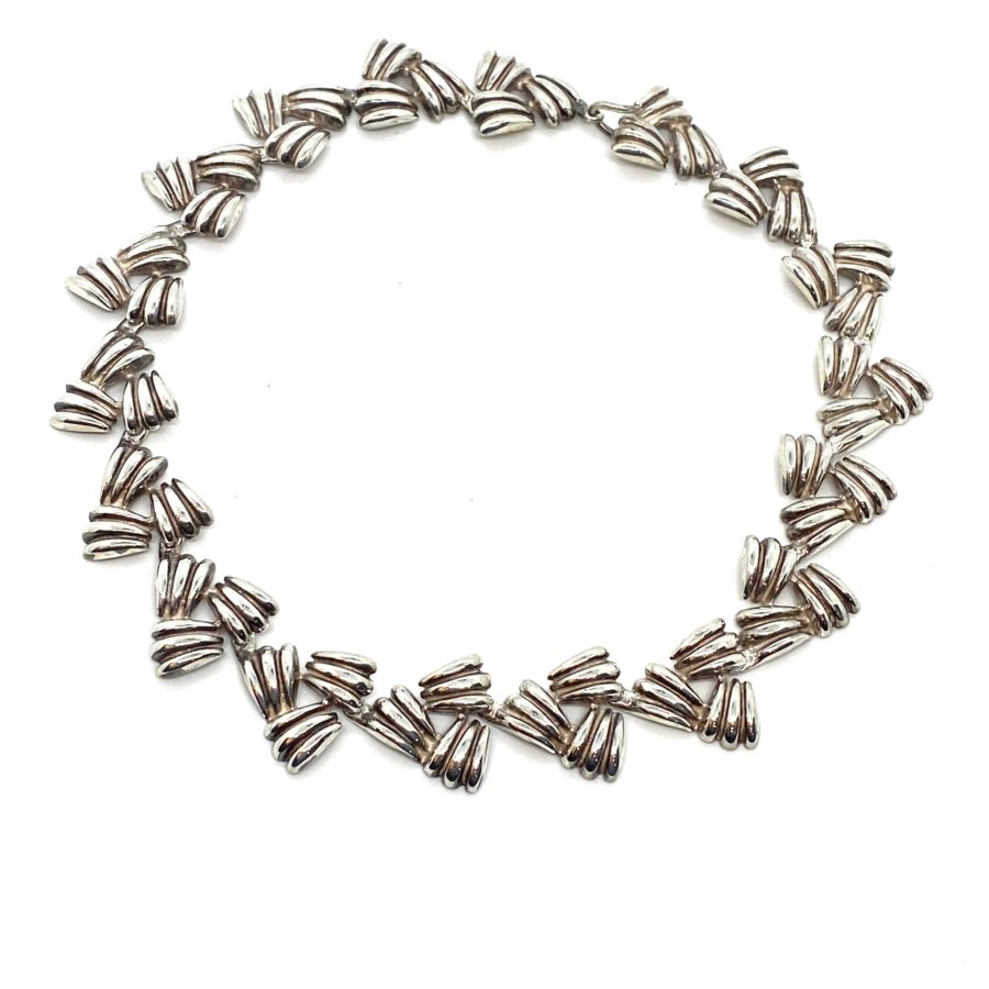 Robert Lee Morris Sterling silver Spinning Ferret Feet Necklace