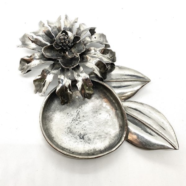 Robert Lee Morris Sterling Silver Giant Flower Object/Bowl