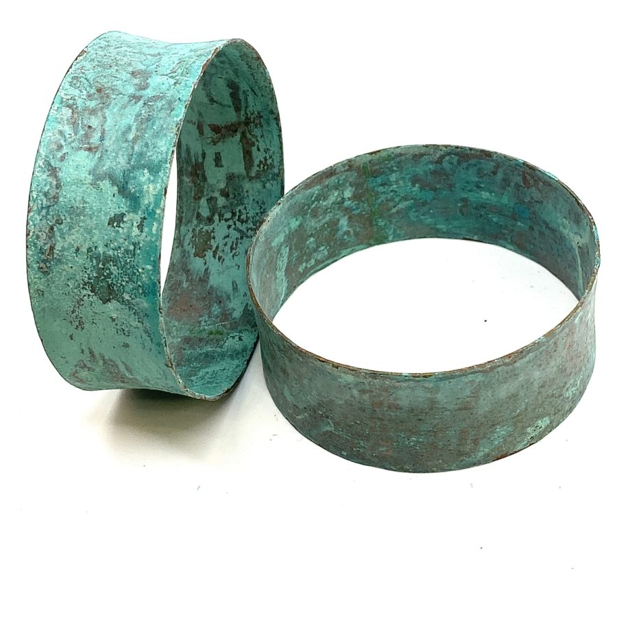 Robert Lee Morris Pair of Verdigris Bangles Medium Wide