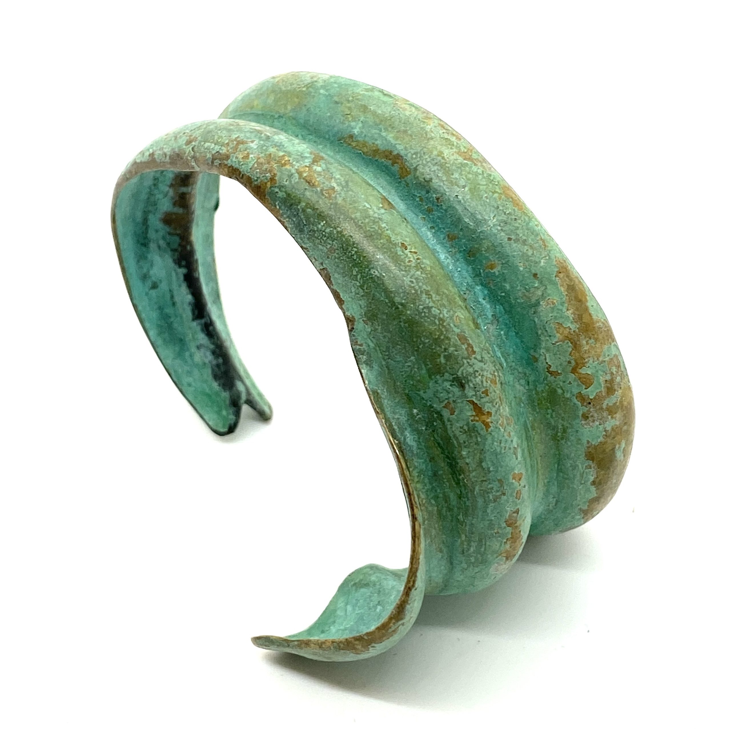 Robert Lee Morris Verdigris Half Ribbed Cuff