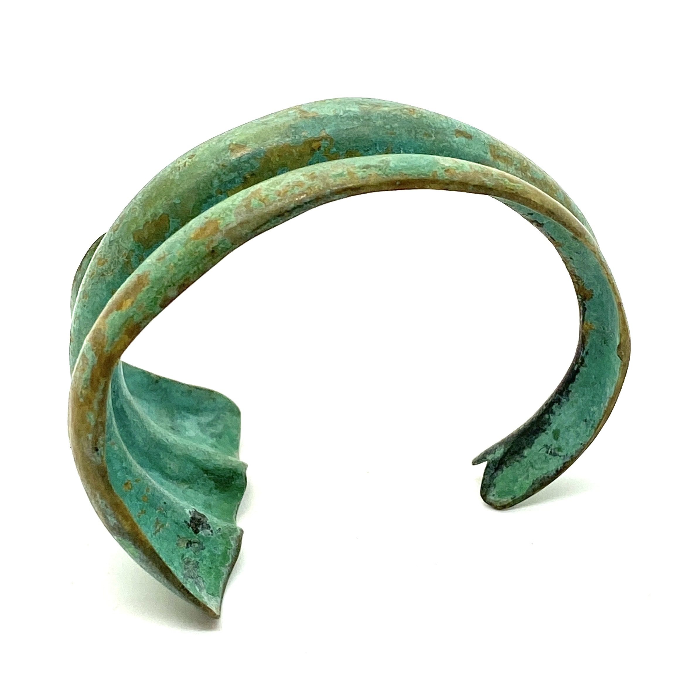 Robert Lee Morris Verdigris Half Ribbed Cuff - Image 3