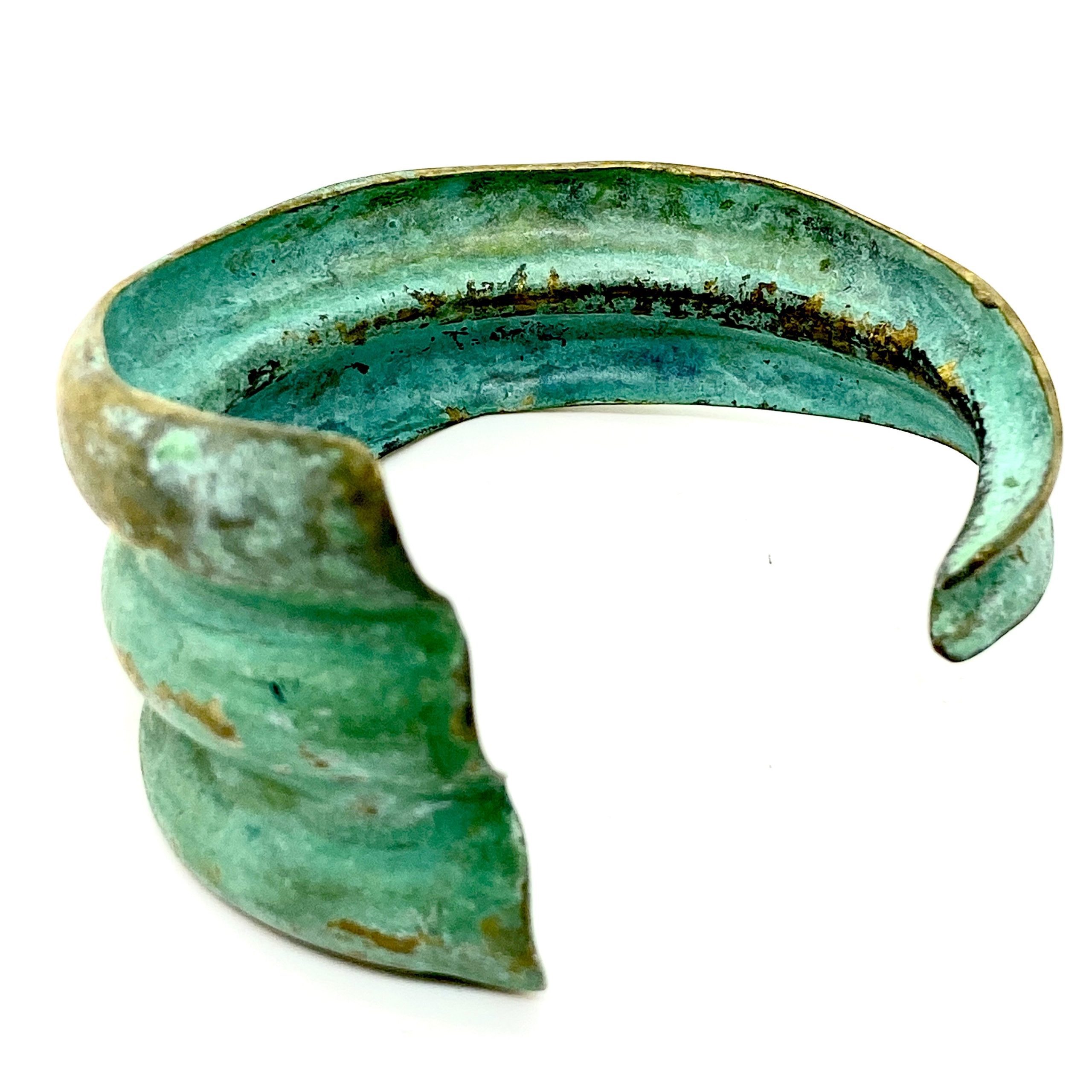 Robert Lee Morris Verdigris Half Ribbed Cuff - Image 4