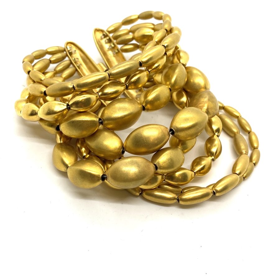 Robert Lee Morris for Donna Karan 9 Row Bead Bracelet - Image 3