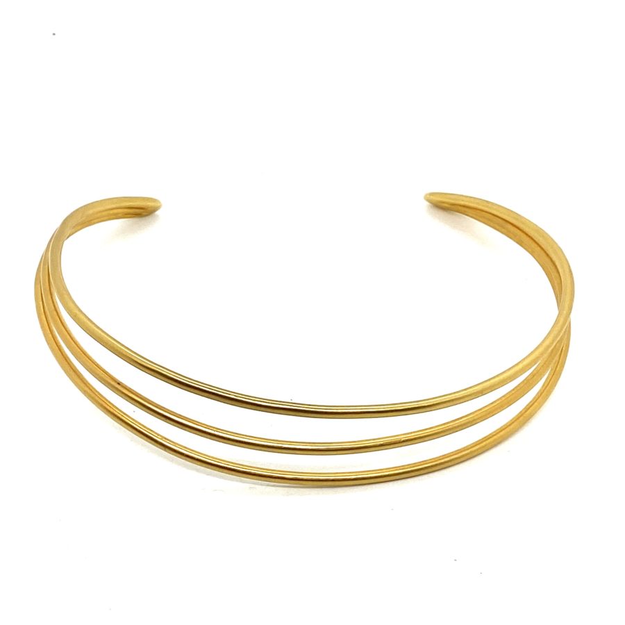 Robert Lee Morris Basic Three Wire Collar Necklace