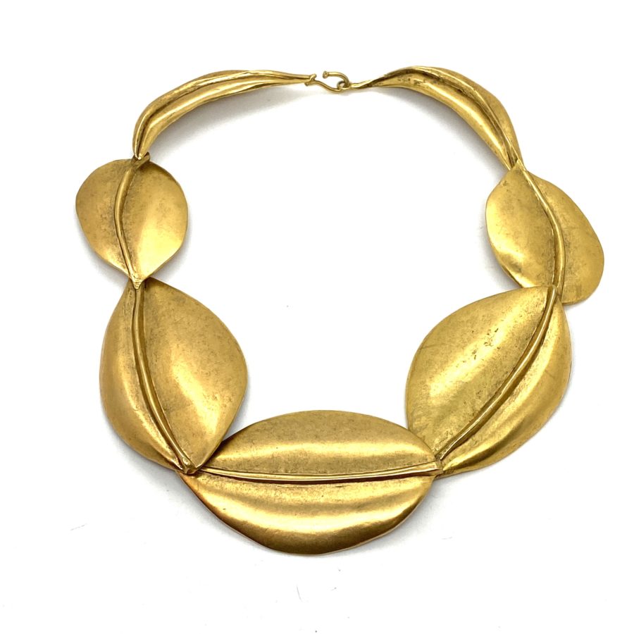 Robert Lee Morris Flattened Leaves Necklace
