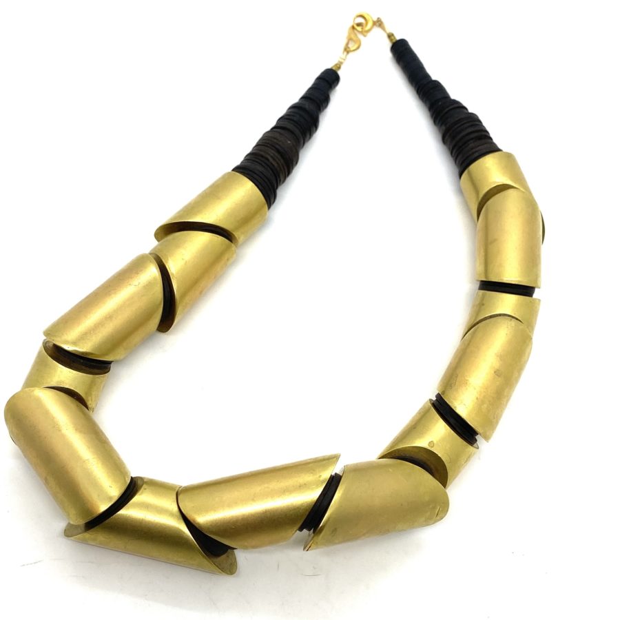 Robert Lee Morris Jumbo Sliced Tubular Necklace