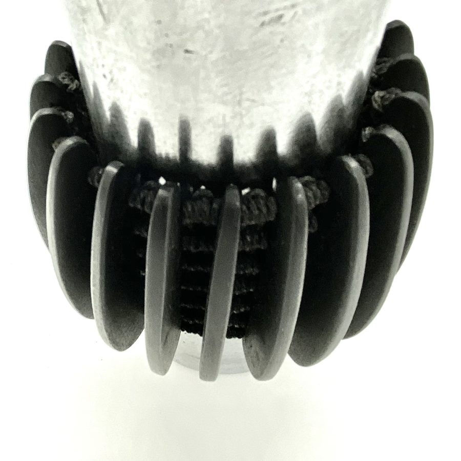Kris Ruhs Wide Ribbed Ebony Bracelet - Image 2