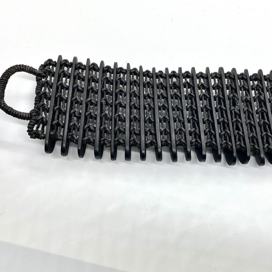 Kris Ruhs Wide Ribbed Ebony Bracelet - Image 4