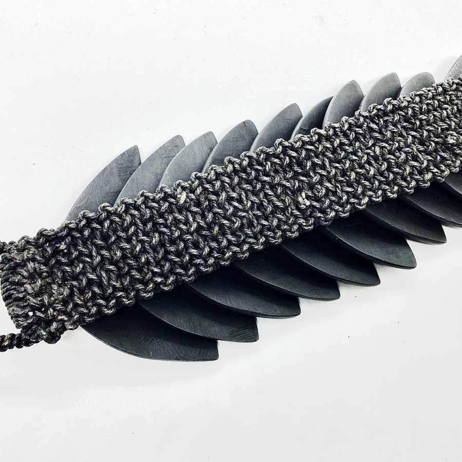 Kris Ruhs Ebony Overlapping Leaf Bracelet - Image 5
