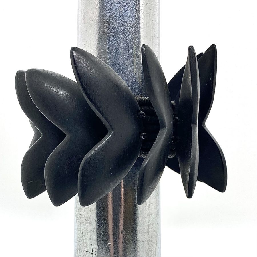 Kris Ruhs Ebony Overlapping Leaf Bracelet - Image 2