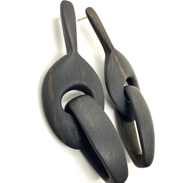 Kris Ruhs Ebony Double Hoop Earrings