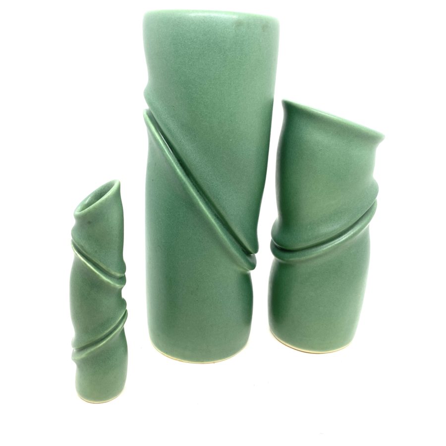 Robert Lee Morris Set of Three Ceramic Vases