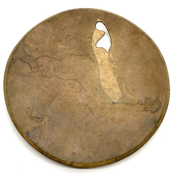 Robert Lee Morris Cast 7" Bronze Plate with Hole