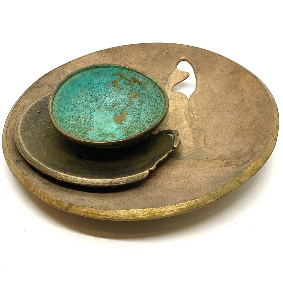 Robert Lee Morris Verdigris 3" Bowl - Image 5