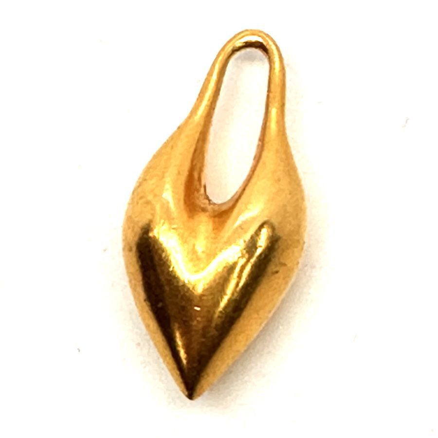 Robert Lee Morris Gold Plated Plumbob Heart Pendant