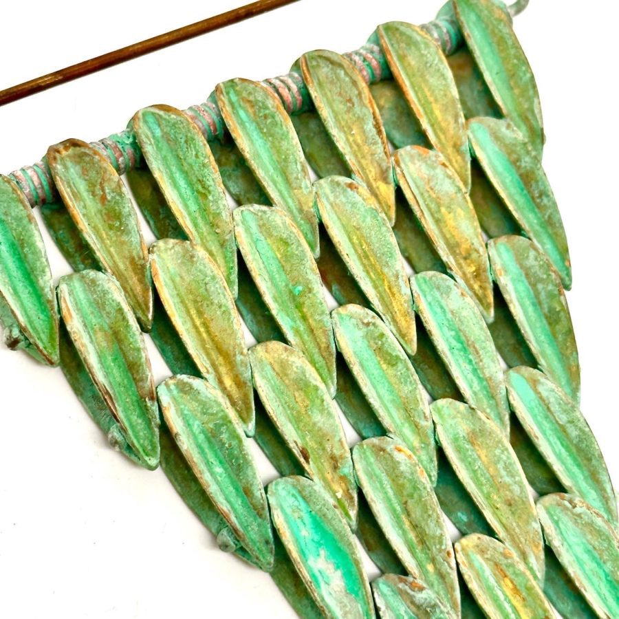 Robert Lee Morris Large Verdigris Bush Pin - Image 3