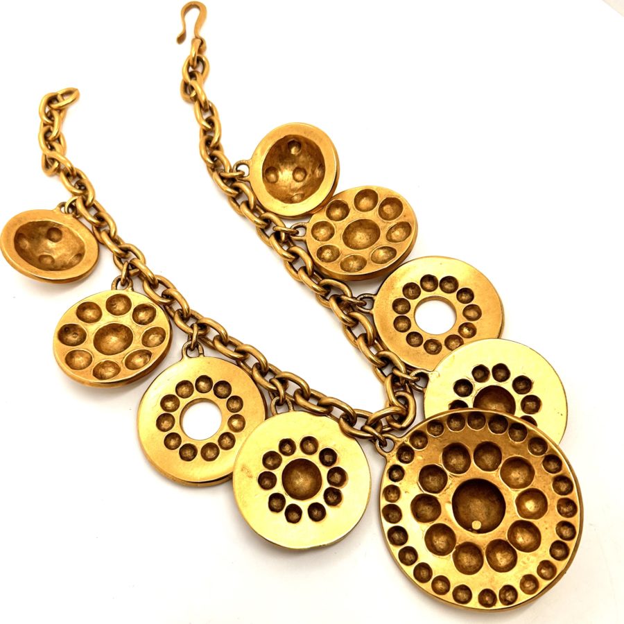 Robert Lee Morris Bold Medallion Necklace for Loewe 1993 - Image 2