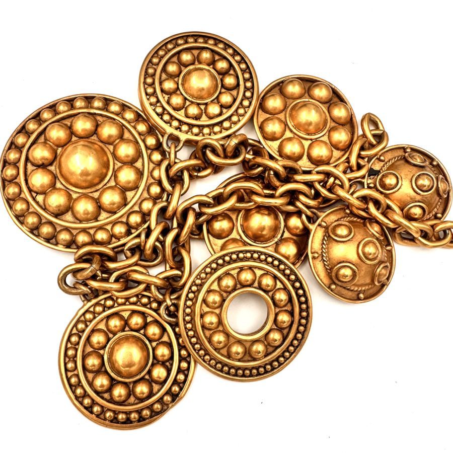 Robert Lee Morris Bold Medallion Necklace for Loewe 1993 - Image 3