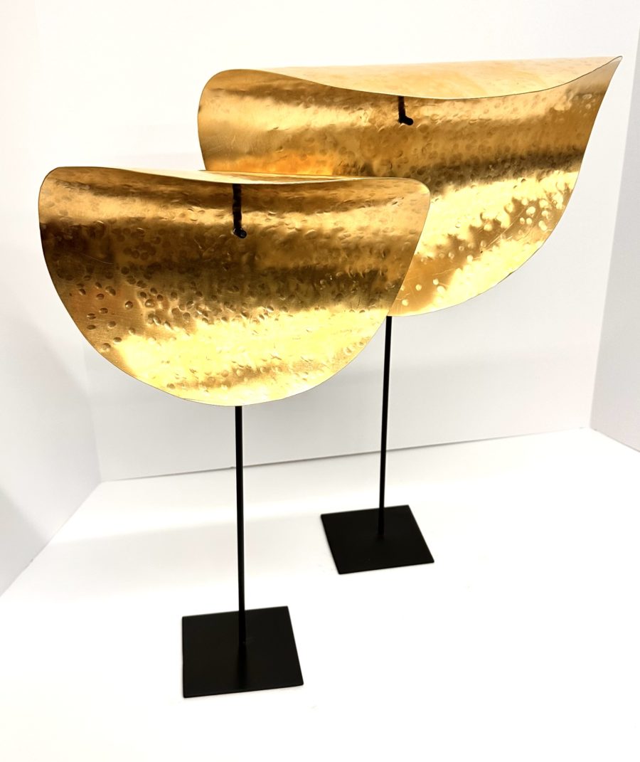 Robert Lee Morris Brass Sculpture #113, Medium Fold-over Sail - Image 2