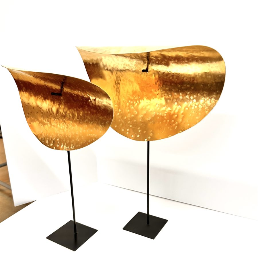 Robert Lee Morris Brass Sculpture #113, Medium Fold-over Sail - Image 3