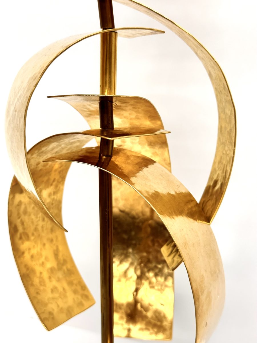 Robert Lee Morris Brass Sculpture #108, Large Calligraphic Stack - Image 2