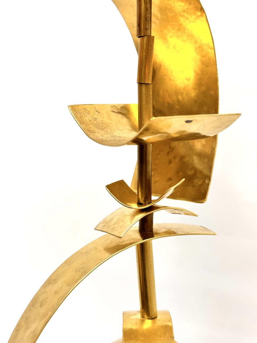 Robert Lee Morris Brass Sculpture #108, Large Calligraphic Stack - Image 3