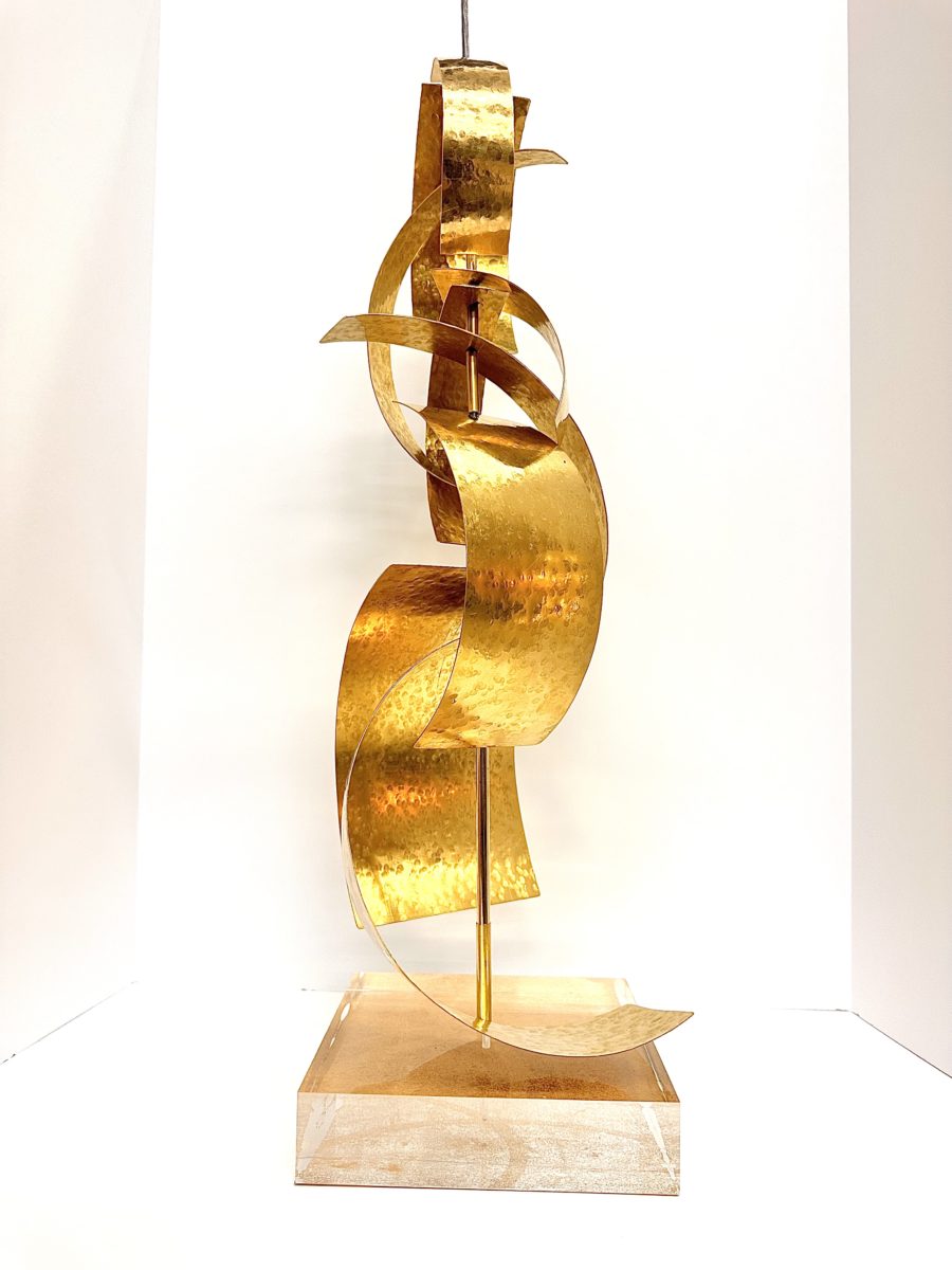 Robert Lee Morris Brass Sculpture #108, Large Calligraphic Stack - Image 5
