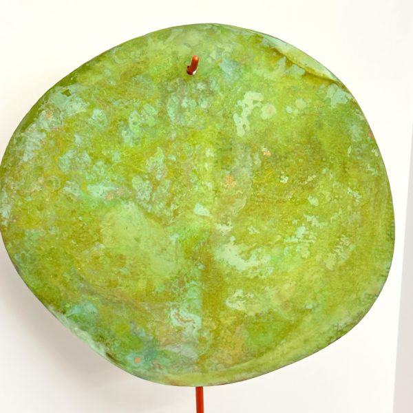 Robert Lee Morris Brass Sculpture #109, 12" Verdigris Sail