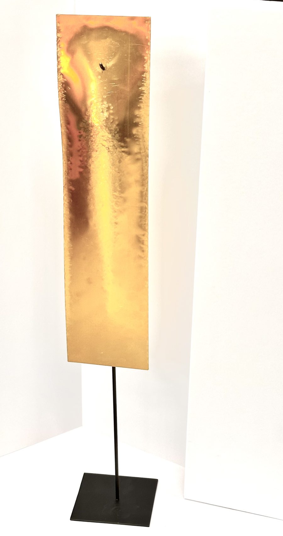 Robert Lee Morris Brass Sculpture #120 Tall Thin Rectangular Sail