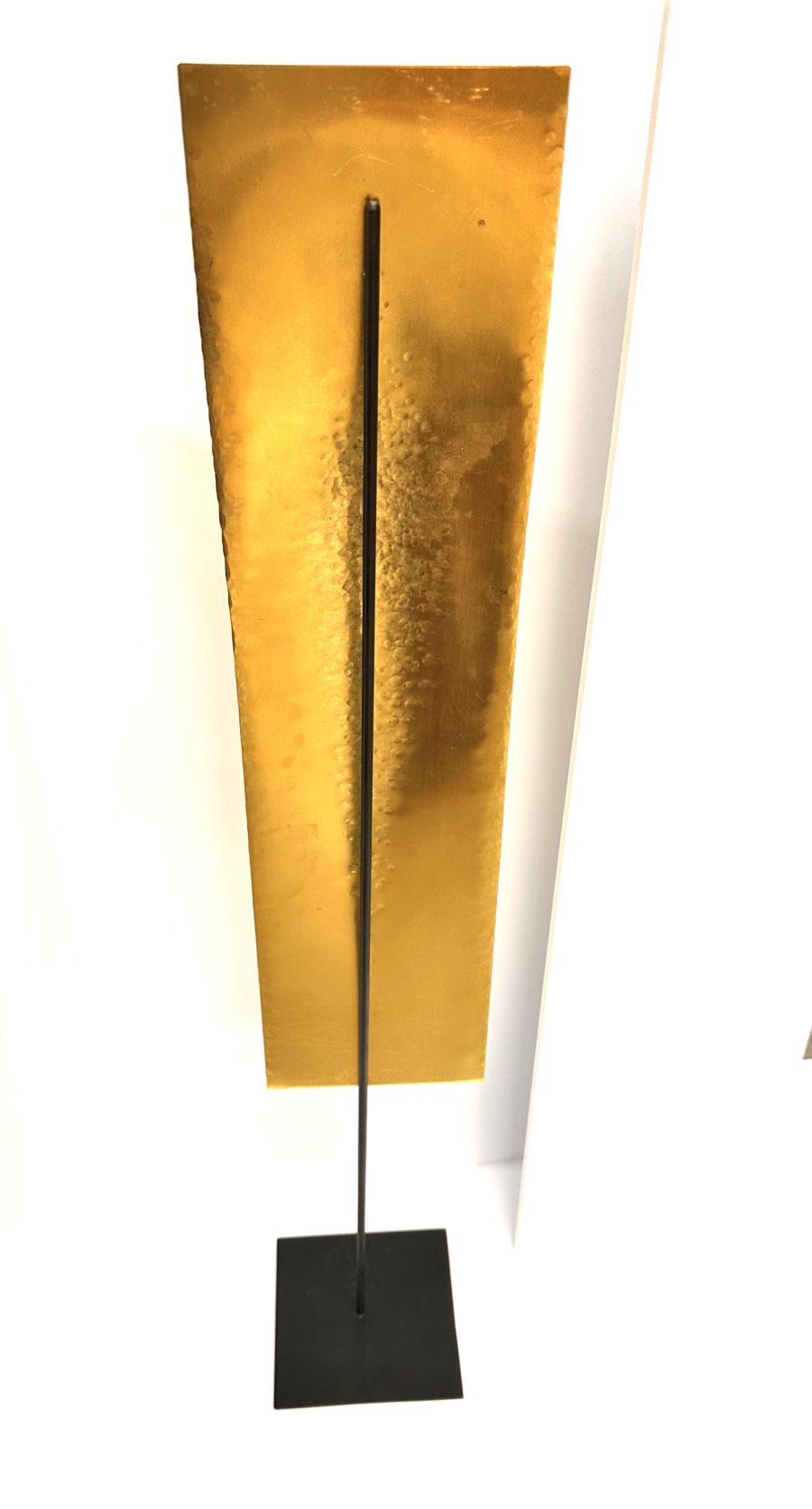 Robert Lee Morris Brass Sculpture #120 Tall Thin Rectangular Sail - Image 3