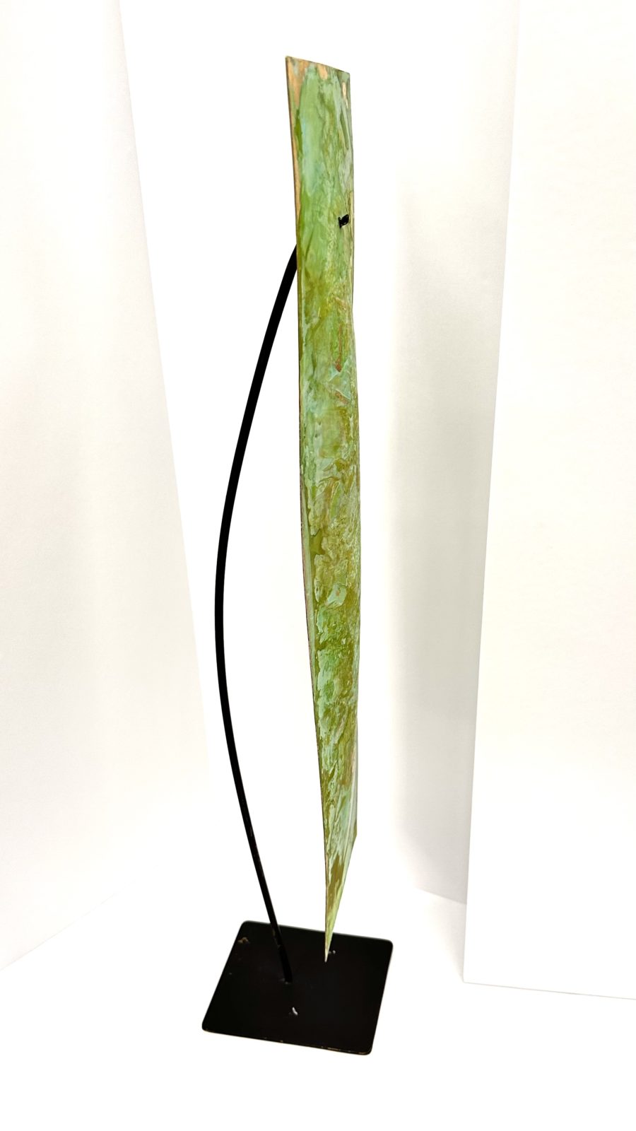 Robert Lee Morris Verdigris Sculpture #119, Tall Rectangular Sail - Image 4