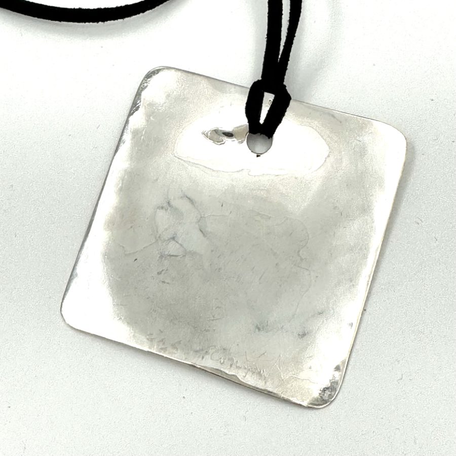 Robert Lee Morris Square Sail Pendant Silver - Image 4
