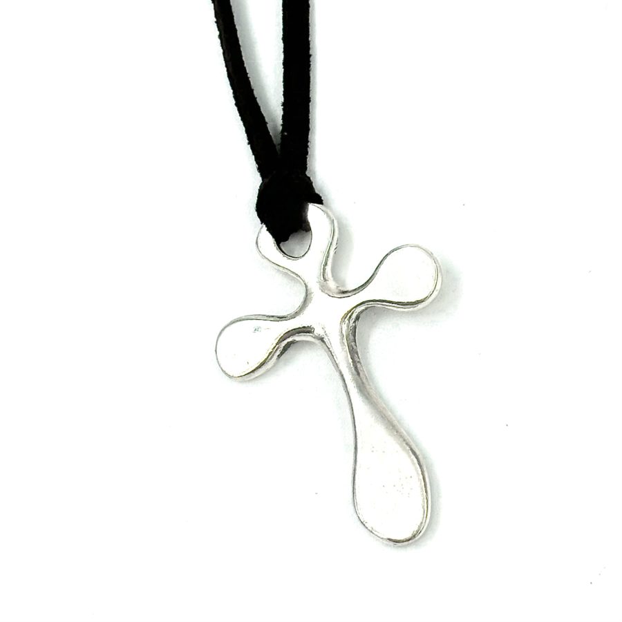 Robert Lee Morris Sterling Silver Splayed Cross Pendant - Image 2
