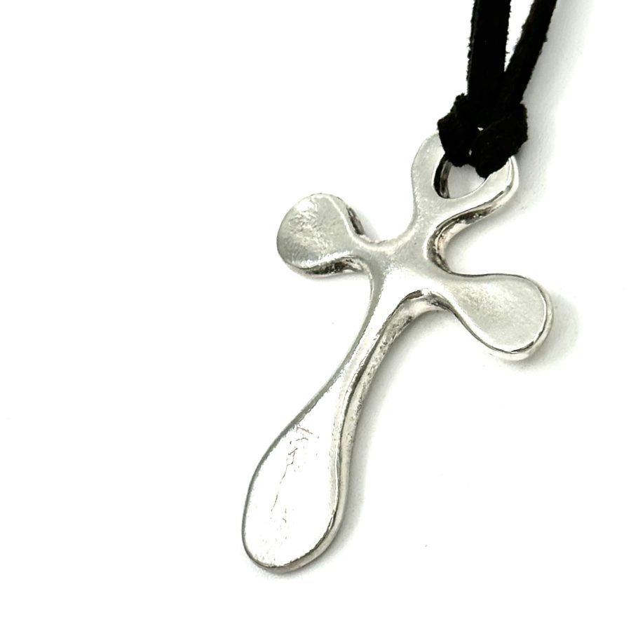Robert Lee Morris Sterling Silver Splayed Cross Pendant