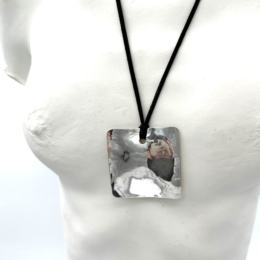 Robert Lee Morris Square Sail Pendant Silver - Image 5