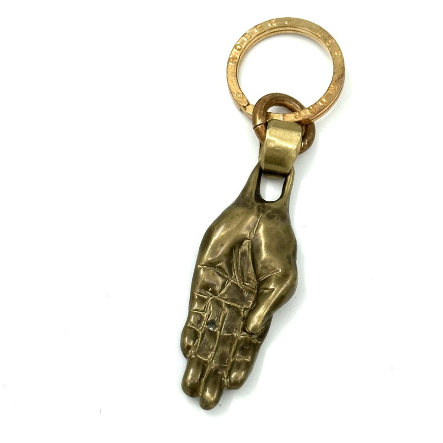 Robert Lee Morris Brass Hand Keyring Pendant - Image 2