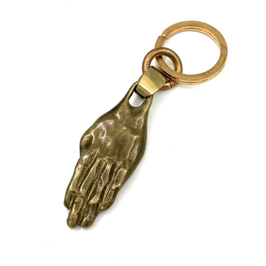 Robert Lee Morris Brass Hand Keyring Pendant