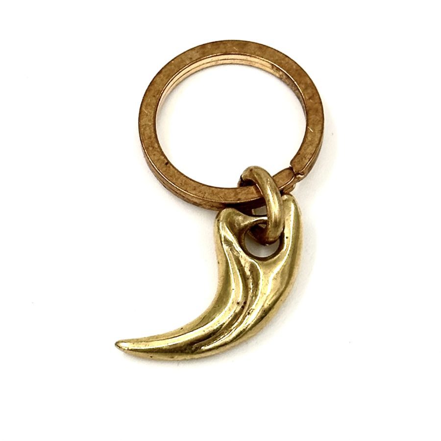 Robert Lee Morris Brass Fang Keyring Pendant