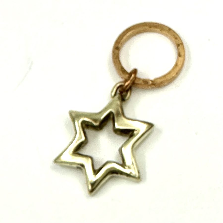 Robert Lee Morris Brass Cutout Star Keychain