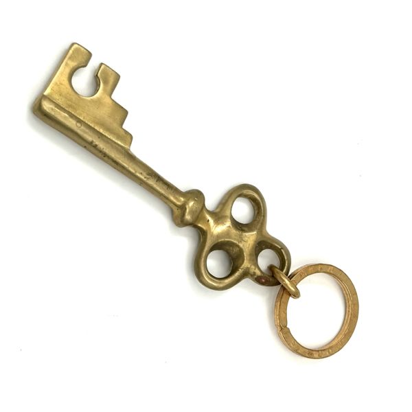 Robert Lee Morris Giant Brass Key Keychain