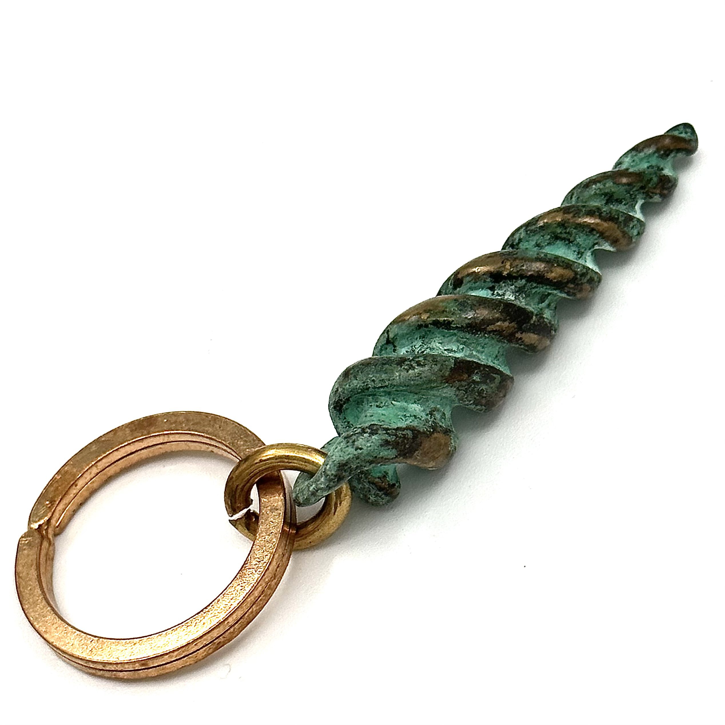Robert Lee Morris Verdigris Periwinkle Keychain - Image 2