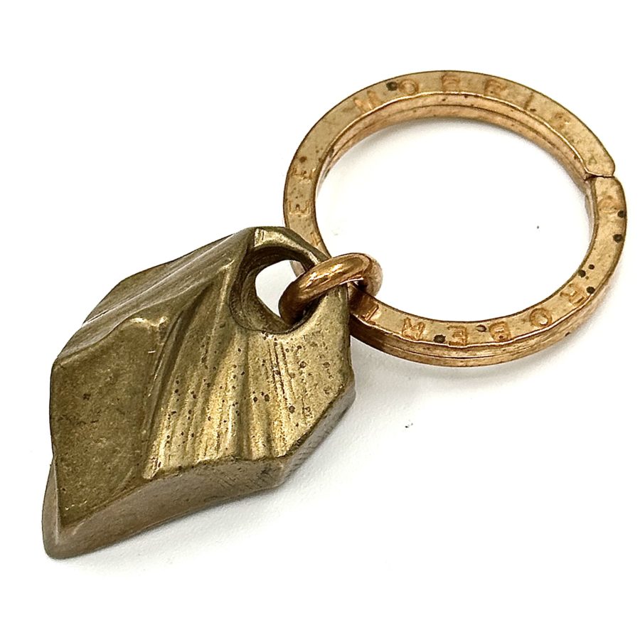 Robert Lee Morris Brass Rock Shard Keychain