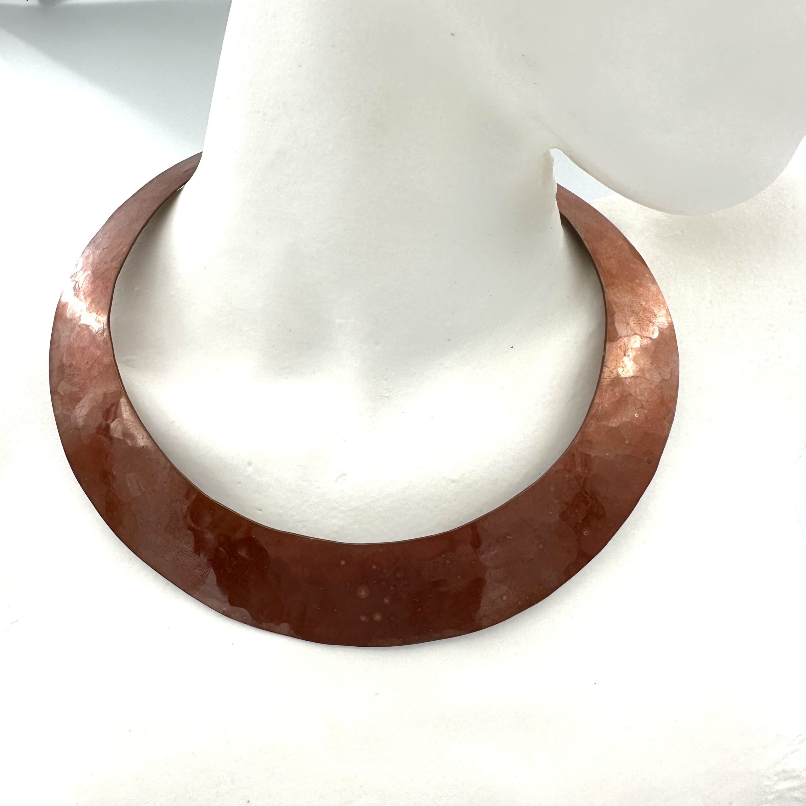 Robert Lee Morris Copper Flat Collar Necklace for Calvin Klein 1981 - Image 2