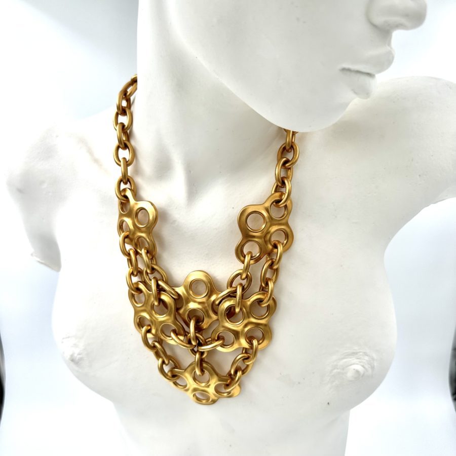 Robert Lee Morris Gold Plated Brass Lancelot Necklace - Image 5