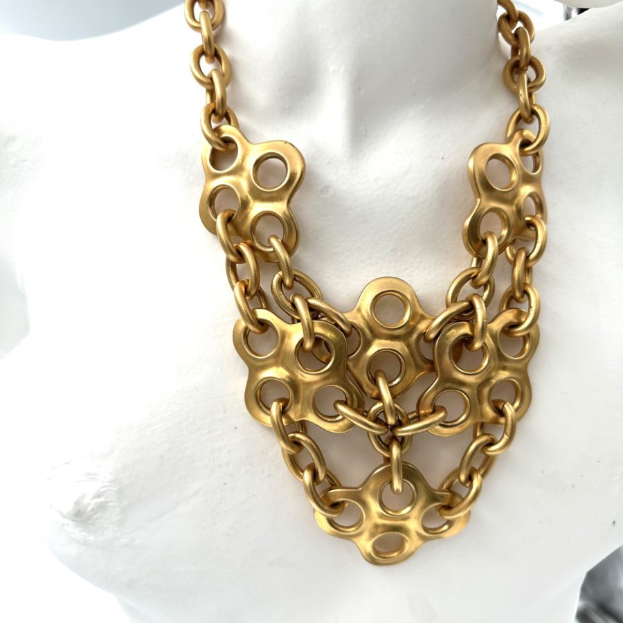 Robert Lee Morris Gold Plated Brass Lancelot Necklace - Image 4