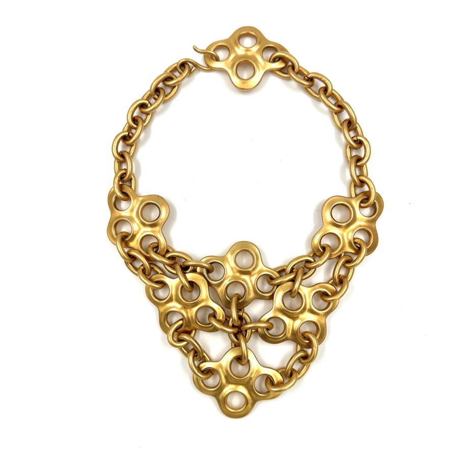 Robert Lee Morris Gold Plated Brass Lancelot Necklace