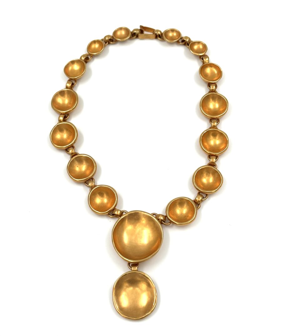 Robert Lee Morris Gold Plated Satellite Link Necklace 2004