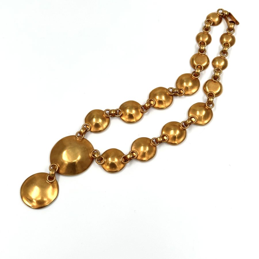 Robert Lee Morris Gold Plated Satellite Link Necklace 2004 - Image 3