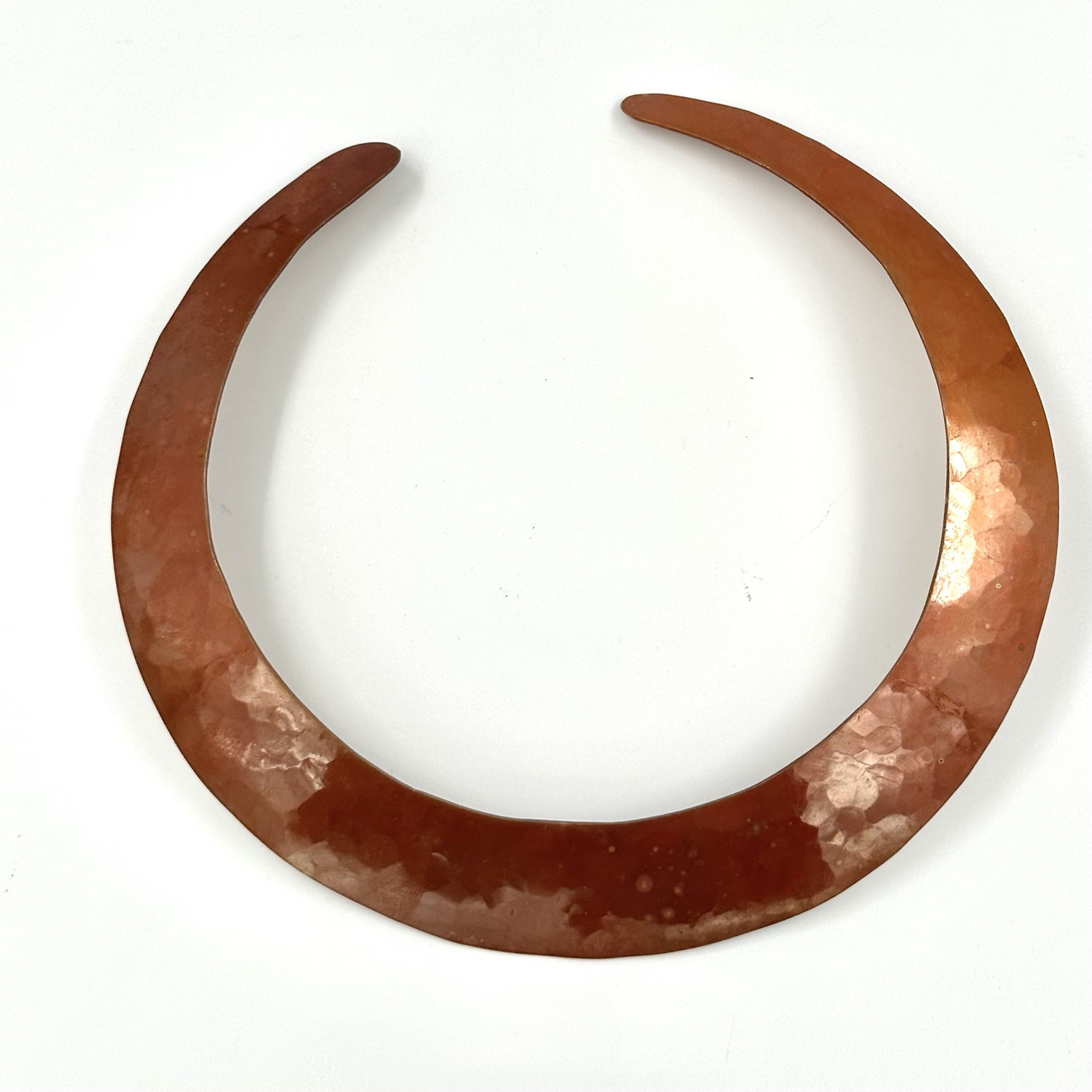 Robert Lee Morris Copper Flat Collar Necklace for Calvin Klein 1981